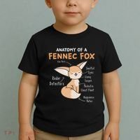 Anatomy Of A Fennec Fox Cute Fox Lover Gift Fennec Fox Toddler T-Shirt thumb 2