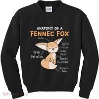 Anatomy Of A Fennec Fox Cute Fox Lover Gift Fennec Fox Kids Sweatshirt thumb 0