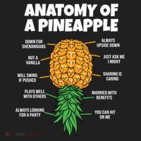 Anatomy Of A Pineapple Swinger Funny Upside Down Pineapple Great Gift Beanie thumb 2