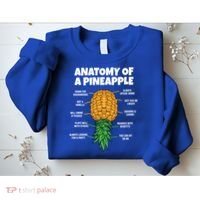 Anatomy Of A Pineapple Swinger Funny Upside Down Pineapple Great Gift Sweatshirt thumb 2