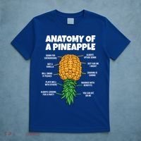 Anatomy Of A Pineapple Swinger Funny Upside Down Pineapple Great Gift T-Shirt thumb 5