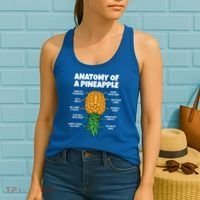 Anatomy Of A Pineapple Swinger Funny Upside Down Pineapple Great Gift Women's Tank Top thumb 2