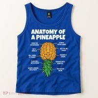 Anatomy Of A Pineapple Swinger Funny Upside Down Pineapple Great Gift Tank Top thumb 2
