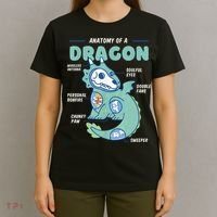Anatomy Of A Dragon, Funny Dragon Shirt Boys T-Shirt thumb 4