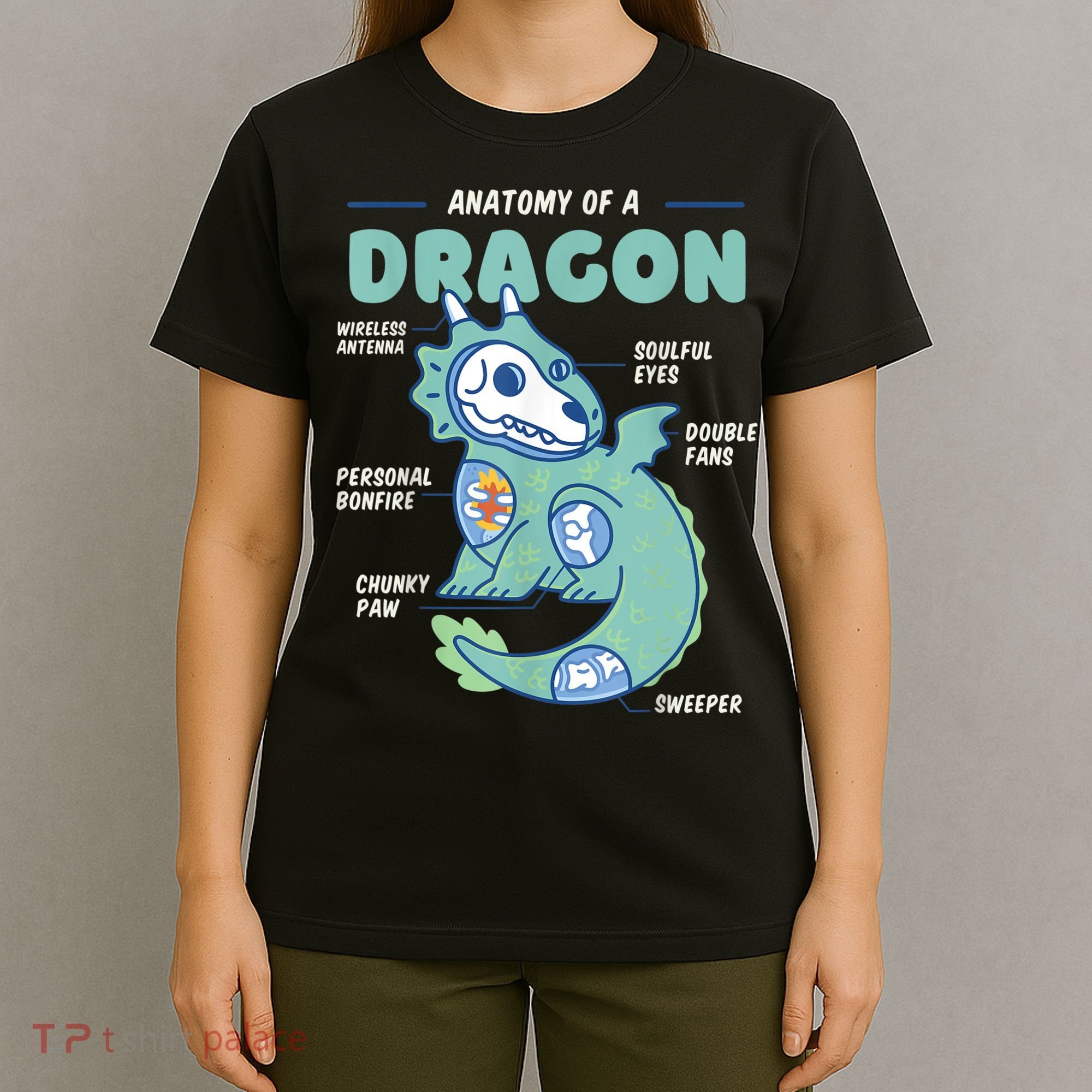 Anatomy Of A Dragon, Funny Dragon Shirt Boys T-Shirt