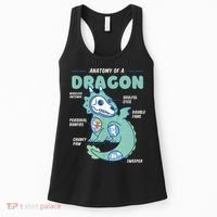 Anatomy Of A Dragon, Funny Dragon Shirt Boys Women's Tank Top thumb 0