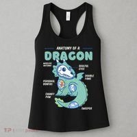Anatomy Of A Dragon, Funny Dragon Shirt Boys Women's Tank Top thumb 3