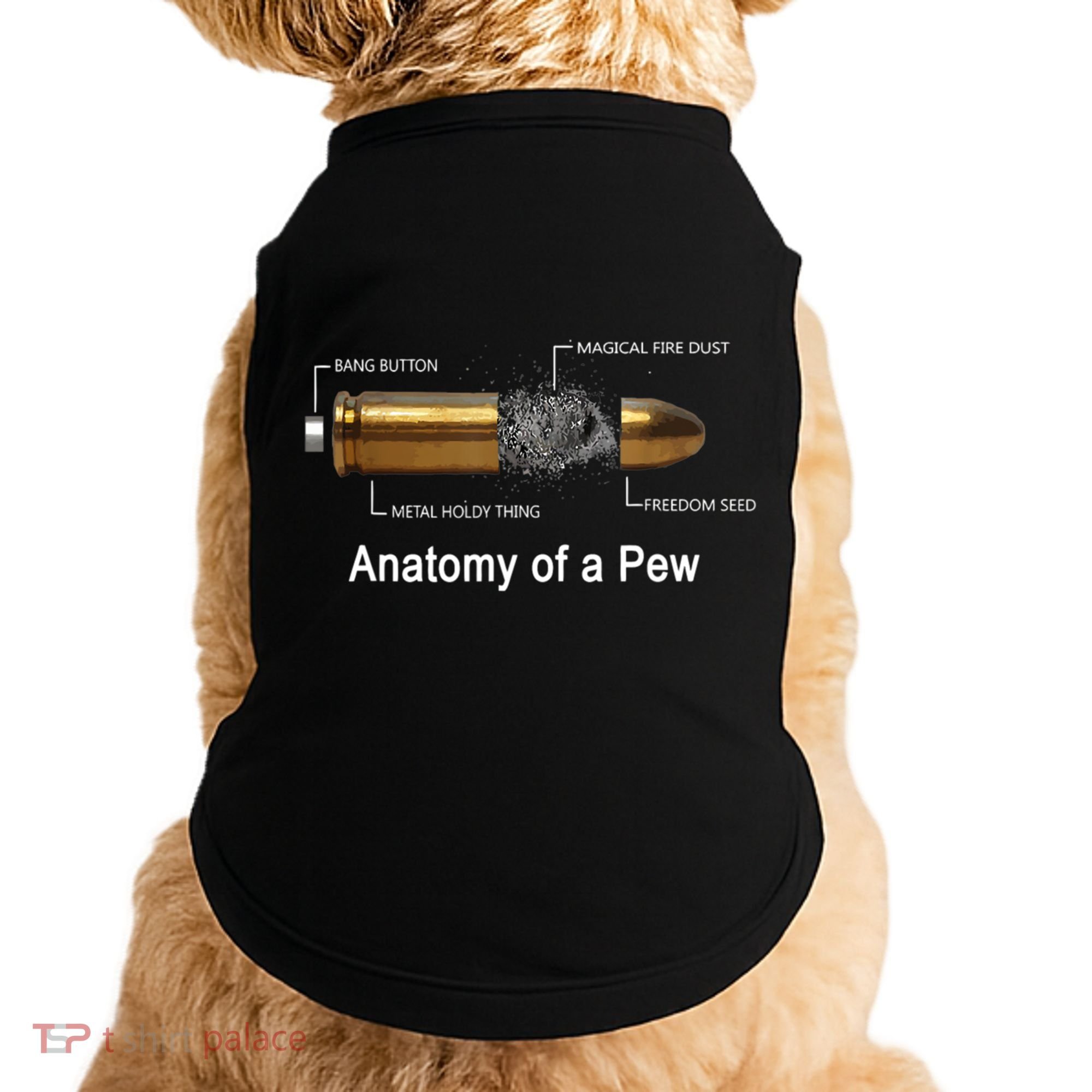 Anatomy Of A Pew Labeled Gift Doggie Tank