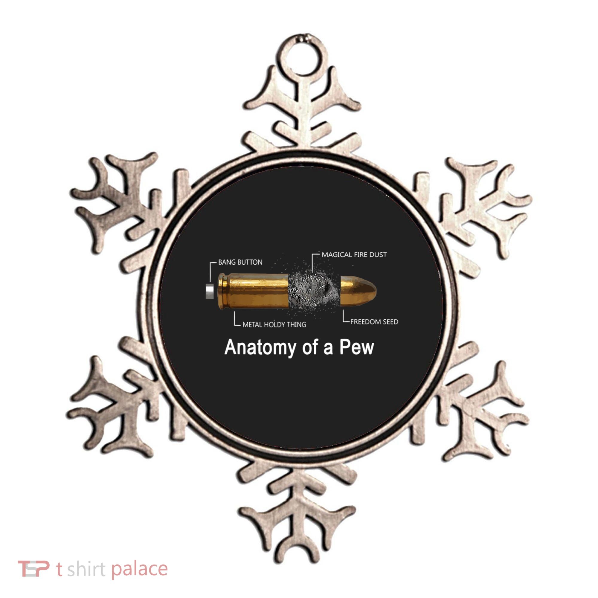 Anatomy Of A Pew Labeled Gift Ornament
