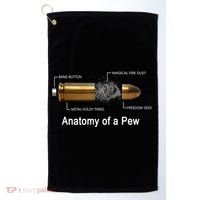 Anatomy Of A Pew Labeled Gift Golf Towel thumb 0