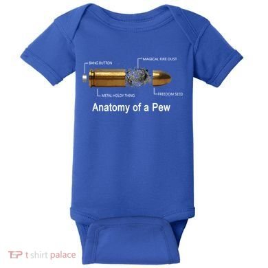 Anatomy Of A Pew Labeled Gift Baby Bodysuit