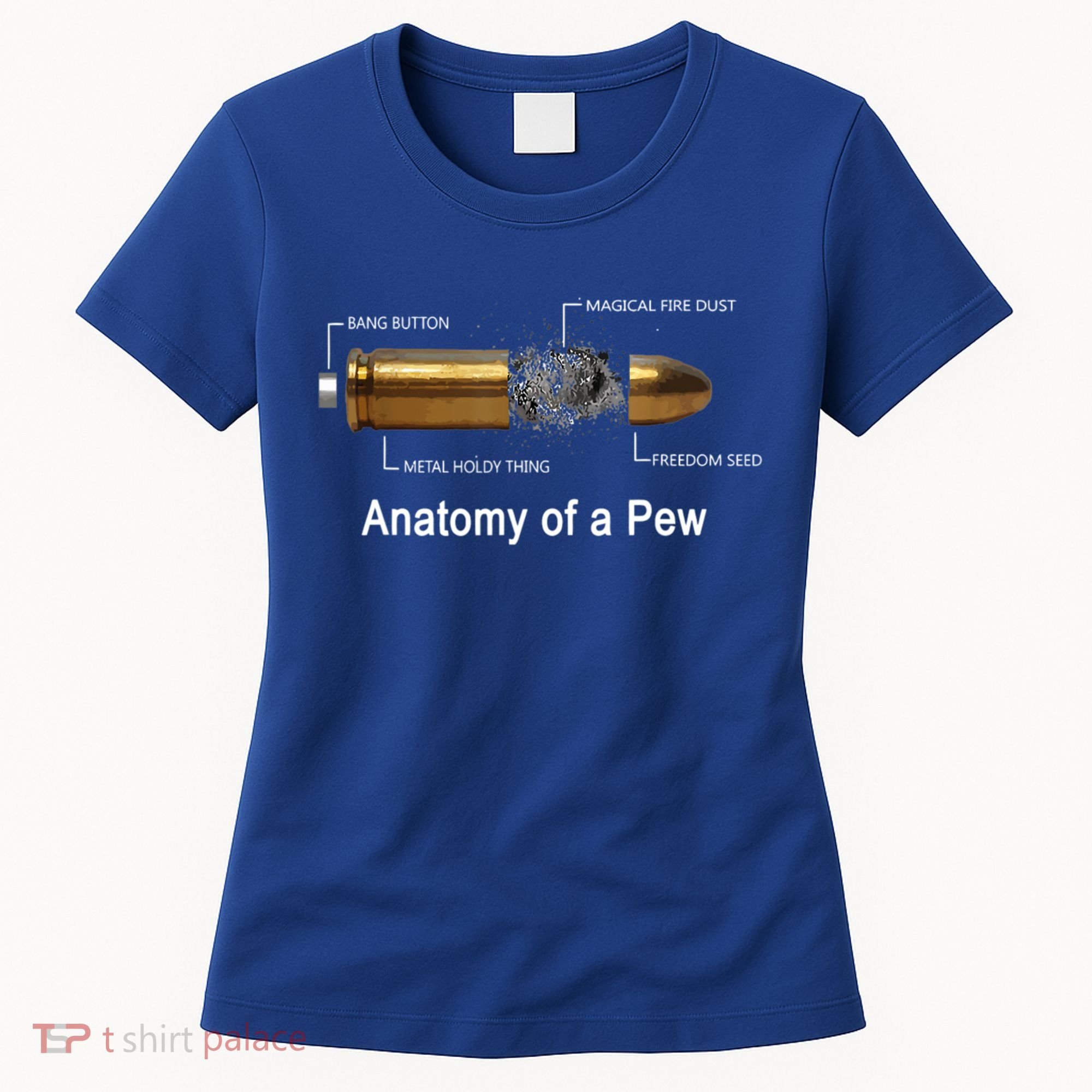 Anatomy Of A Pew Labeled Gift Women's T-Shirt