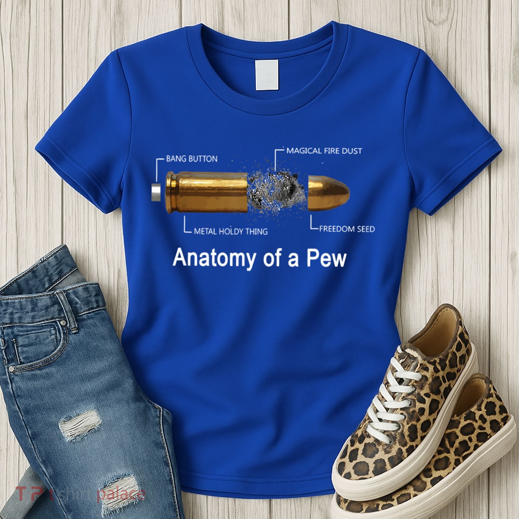 Anatomy Of A Pew Labeled Gift Women's T-Shirt