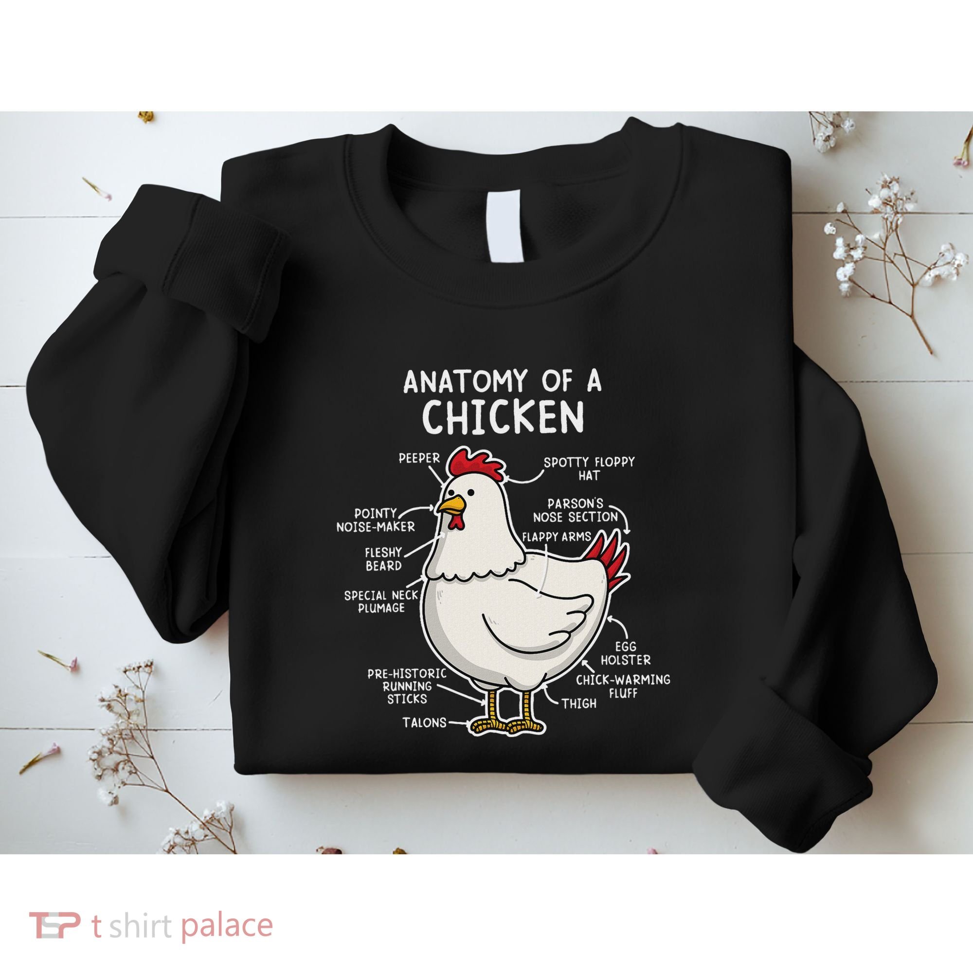 Anatomy Of A Chicken Country Farm Sweatshirt