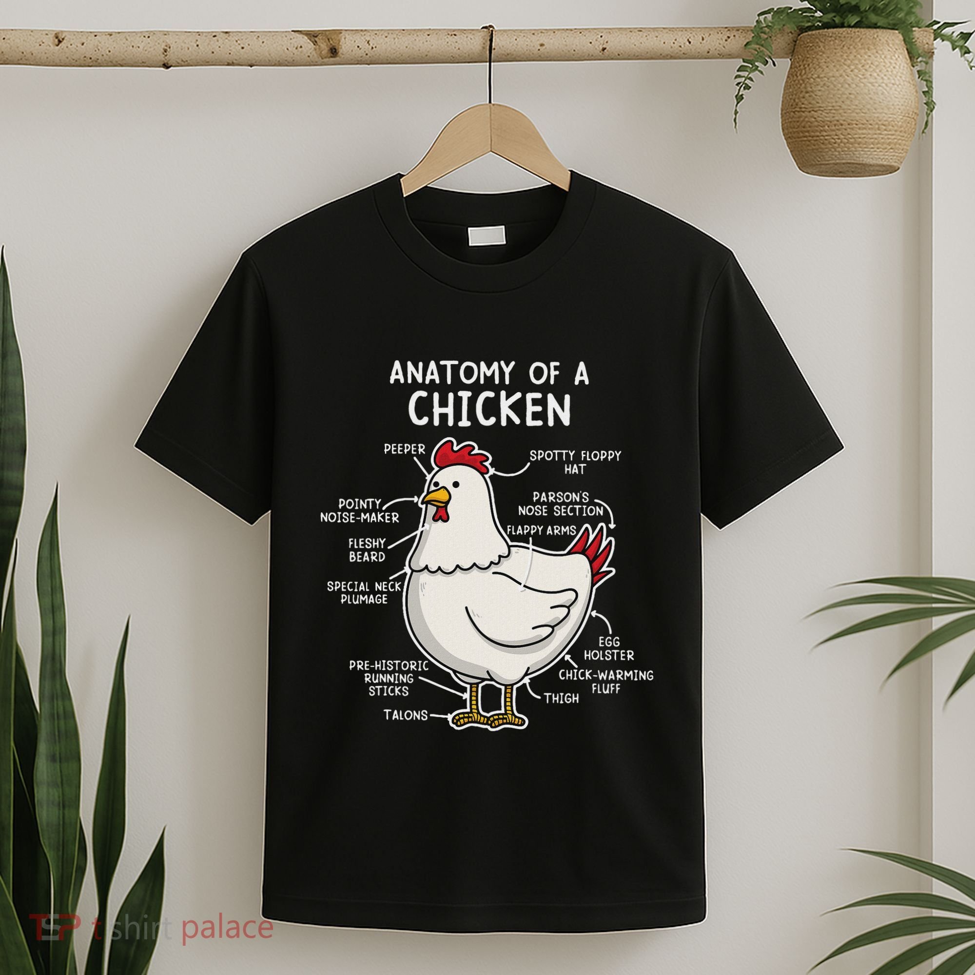 Anatomy Of A Chicken Country Farm T-Shirt