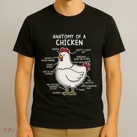 Anatomy Of A Chicken Country Farm T-Shirt thumb 3