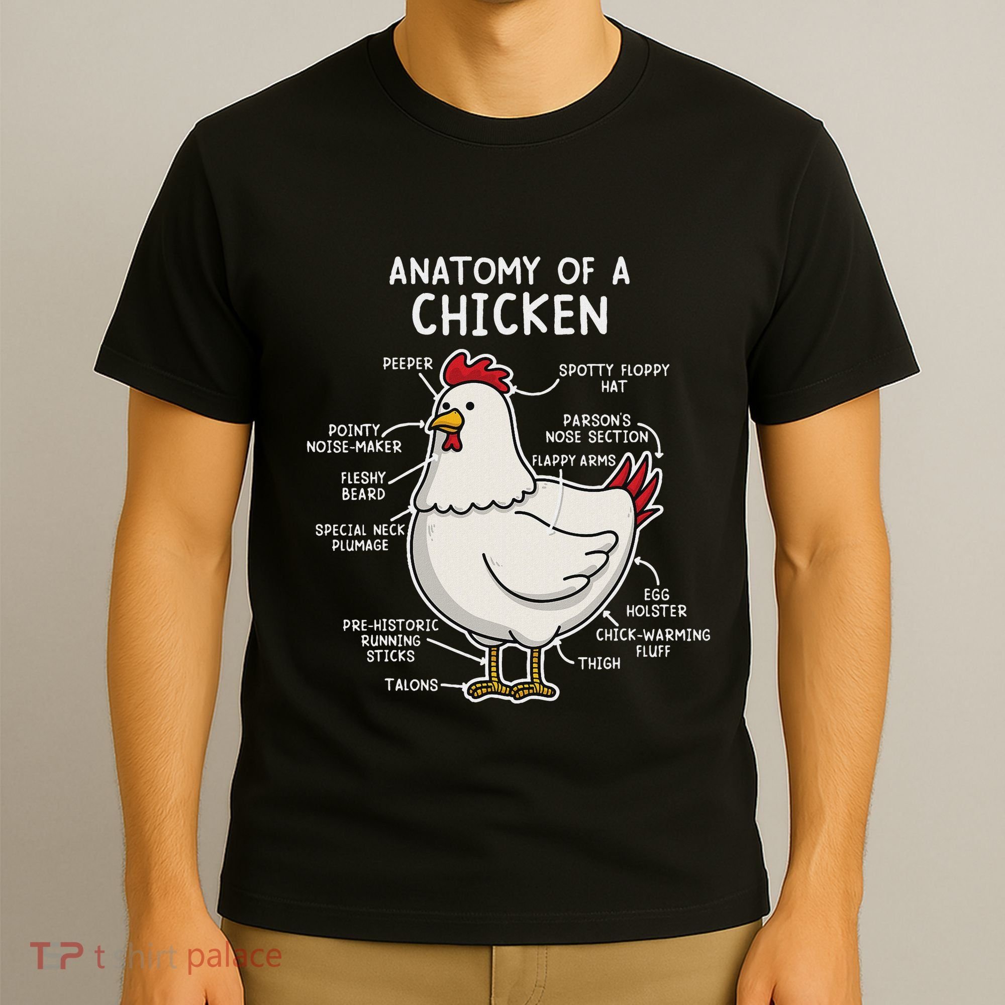 Anatomy Of A Chicken Country Farm T-Shirt