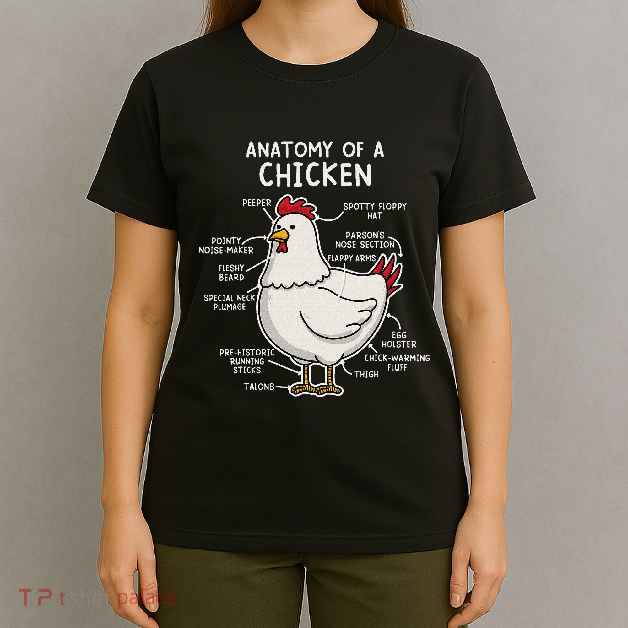 Anatomy Of A Chicken Country Farm T-Shirt