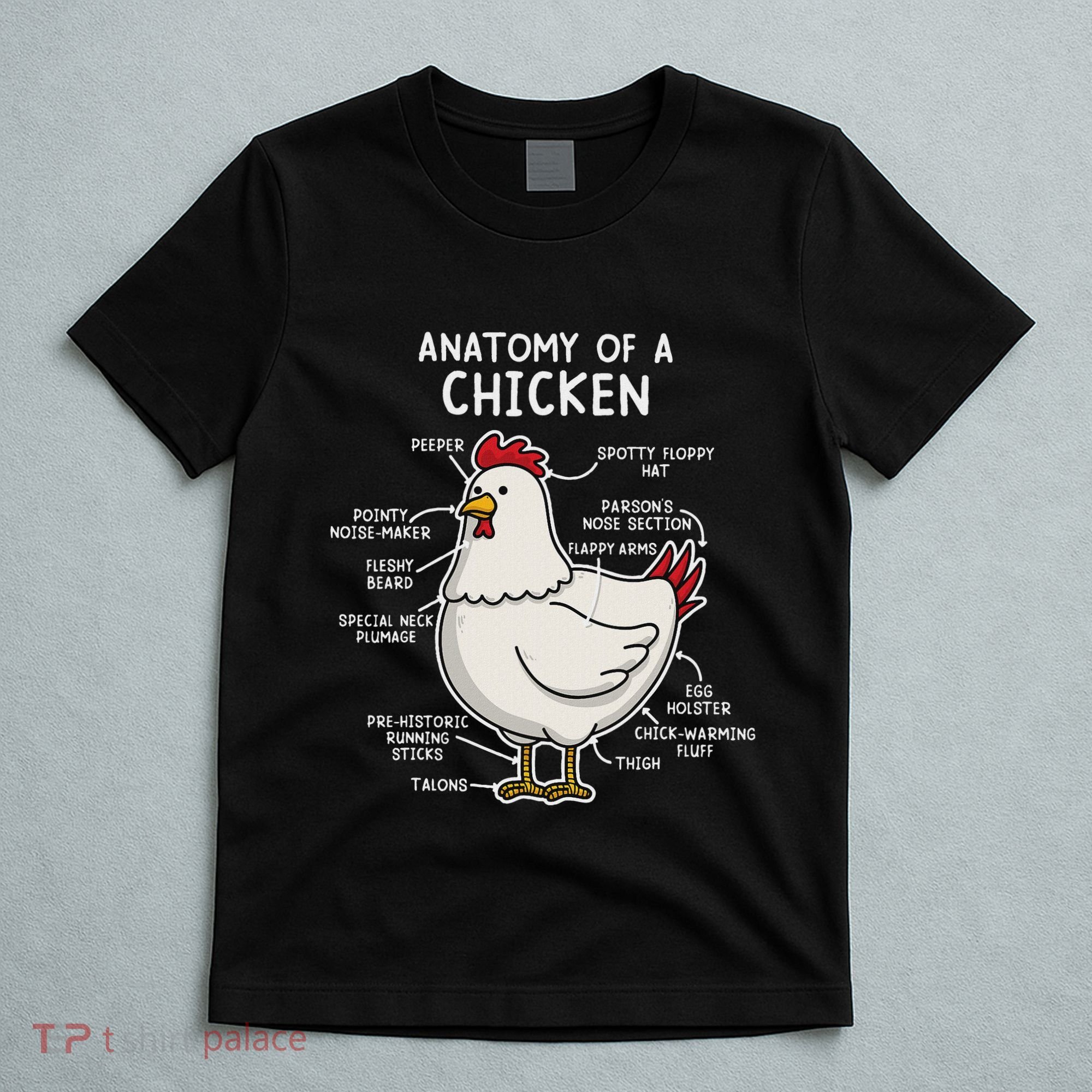 Anatomy Of A Chicken Country Farm T-Shirt