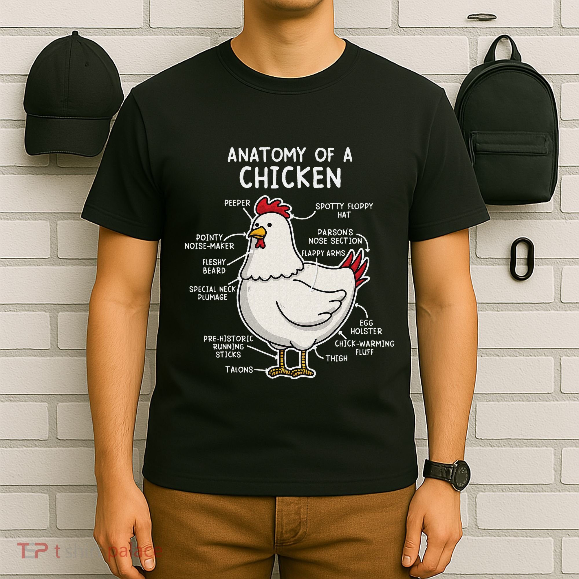 Anatomy Of A Chicken Country Farm T-Shirt