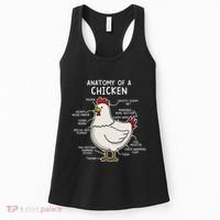 Anatomy Of A Chicken Country Farm Women's Tank Top thumb 0