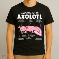 Anatomy Of An Askolotl Owner Mexican Walking Fish Lover  T-Shirt thumb 3