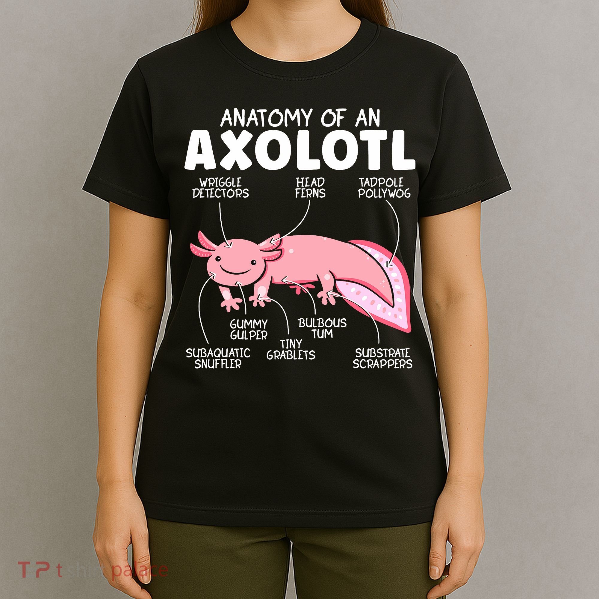 Anatomy Of An Askolotl Owner Mexican Walking Fish Lover  T-Shirt
