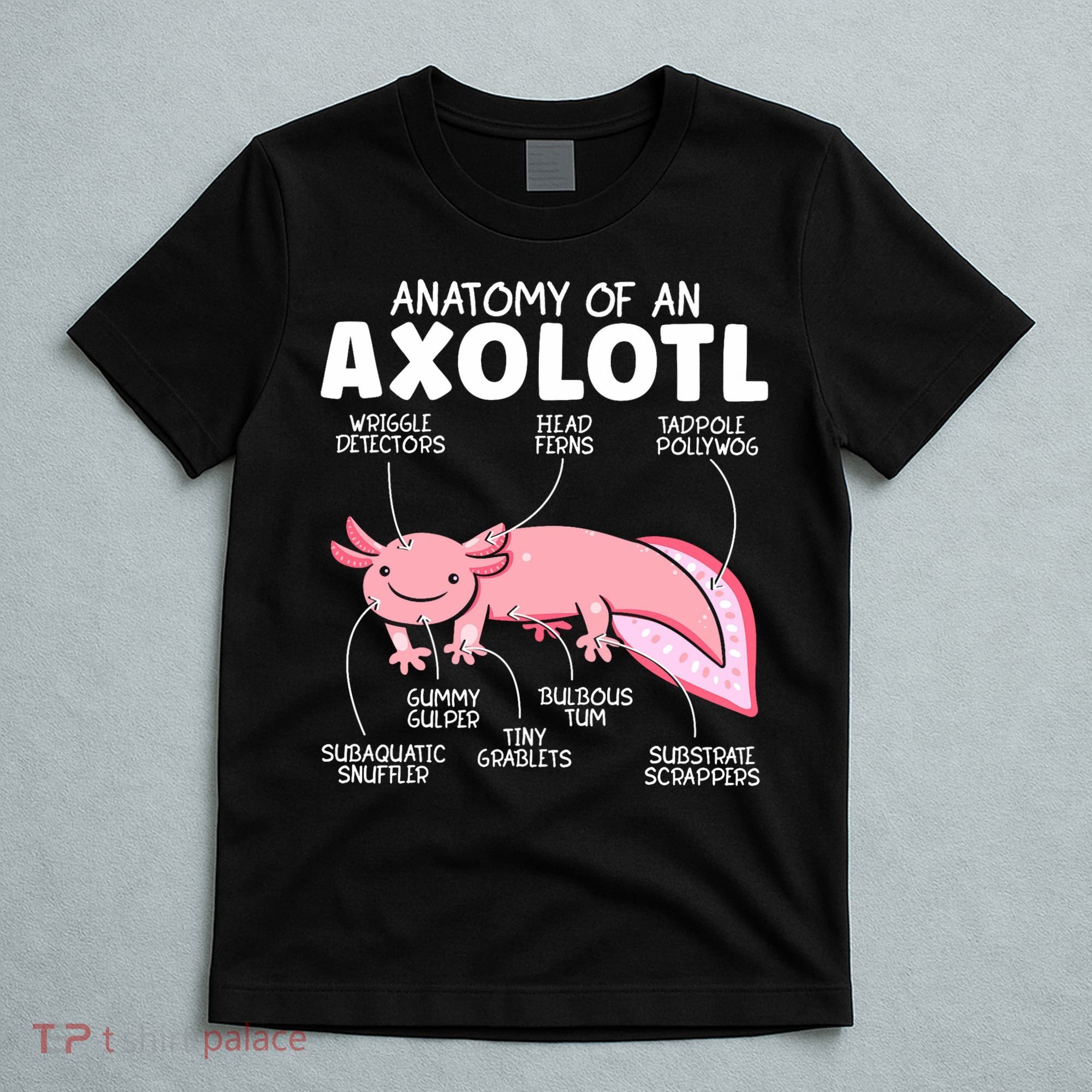 Anatomy Of An Askolotl Owner Mexican Walking Fish Lover  T-Shirt
