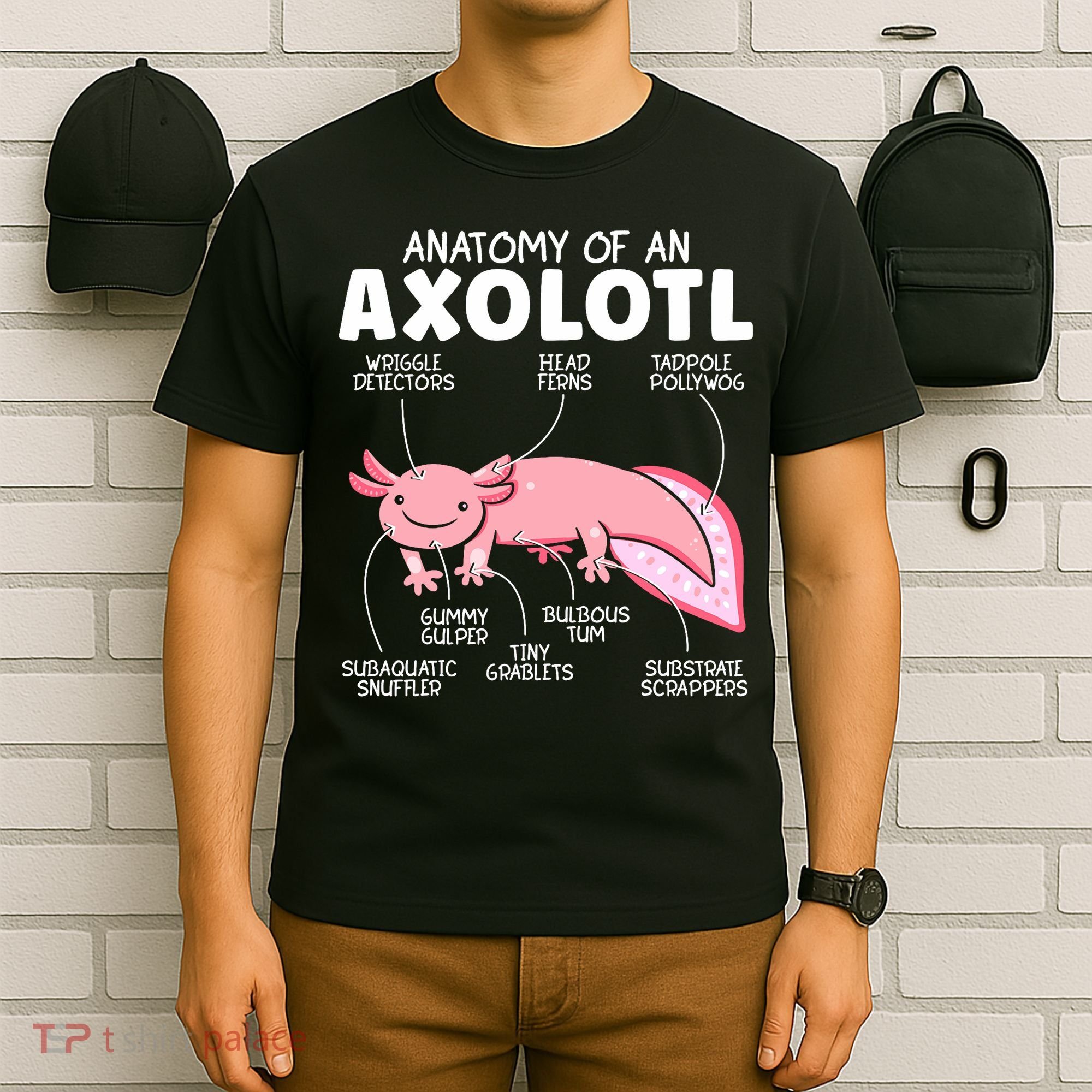 Anatomy Of An Askolotl Owner Mexican Walking Fish Lover  T-Shirt