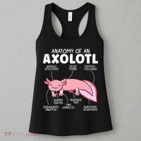 Anatomy Of An Askolotl Owner Mexican Walking Fish Lover  Women's Tank Top thumb 3