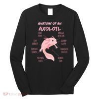 Anatomy Of An Axolotl Mexican Salamander Gift Long Sleeve Shirt thumb 0