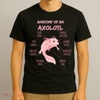 Anatomy Of An Axolotl Mexican Salamander Gift T-Shirt thumb 3