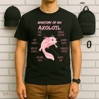 Anatomy Of An Axolotl Mexican Salamander Gift T-Shirt thumb 6