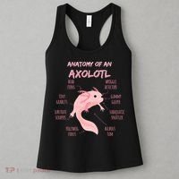 Anatomy Of An Axolotl Mexican Salamander Gift Women's Tank Top thumb 3