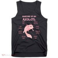 Anatomy Of An Axolotl Mexican Salamander Gift Tank Top thumb 0