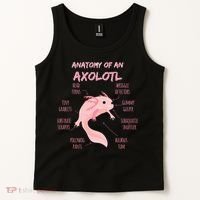 Anatomy Of An Axolotl Mexican Salamander Gift Tank Top thumb 2
