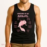 Anatomy Of An Axolotl Mexican Salamander Gift Tank Top thumb 3