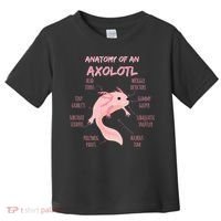 Anatomy Of An Axolotl Mexican Salamander Gift Toddler T-Shirt thumb 0