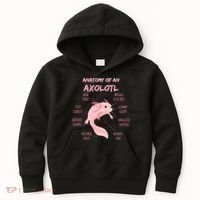 Anatomy Of An Axolotl Mexican Salamander Gift Kids Hoodie thumb 0