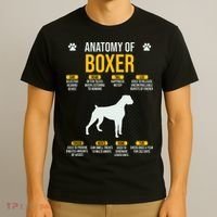 Anatomy Of Boxer Dog Lover Funny T-Shirt thumb 3