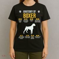 Anatomy Of Boxer Dog Lover Funny T-Shirt thumb 4