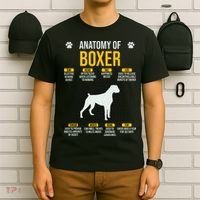 Anatomy Of Boxer Dog Lover Funny T-Shirt thumb 6