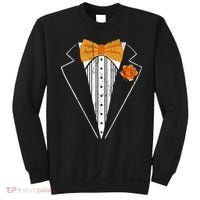 Adult Orange Bowtie Tuxedo Costume Tux Retro Sweatshirt thumb 0