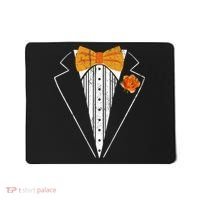 Adult Orange Bowtie Tuxedo Costume Tux Retro Mousepad thumb 0