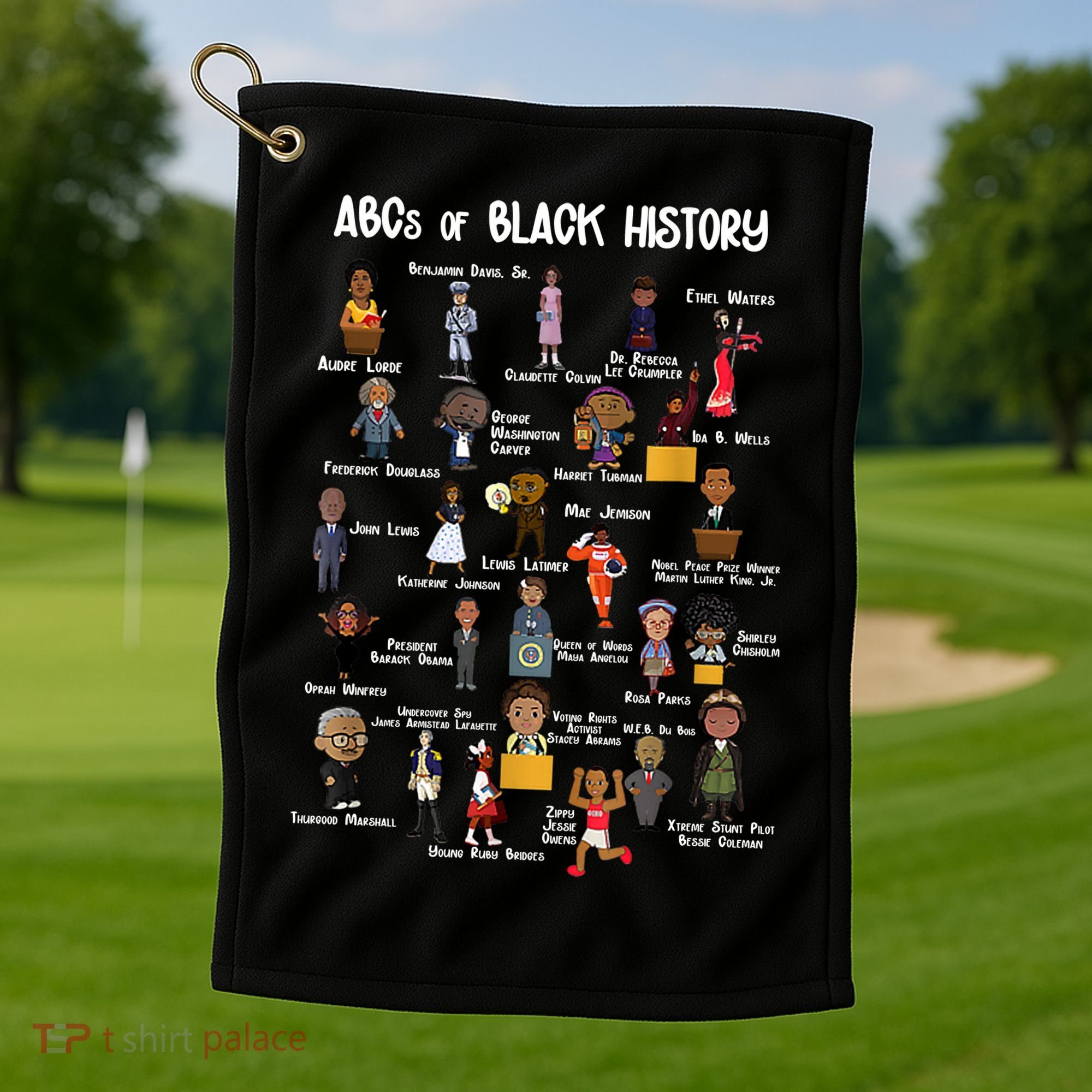 ABCs Of Black History Golf Towel