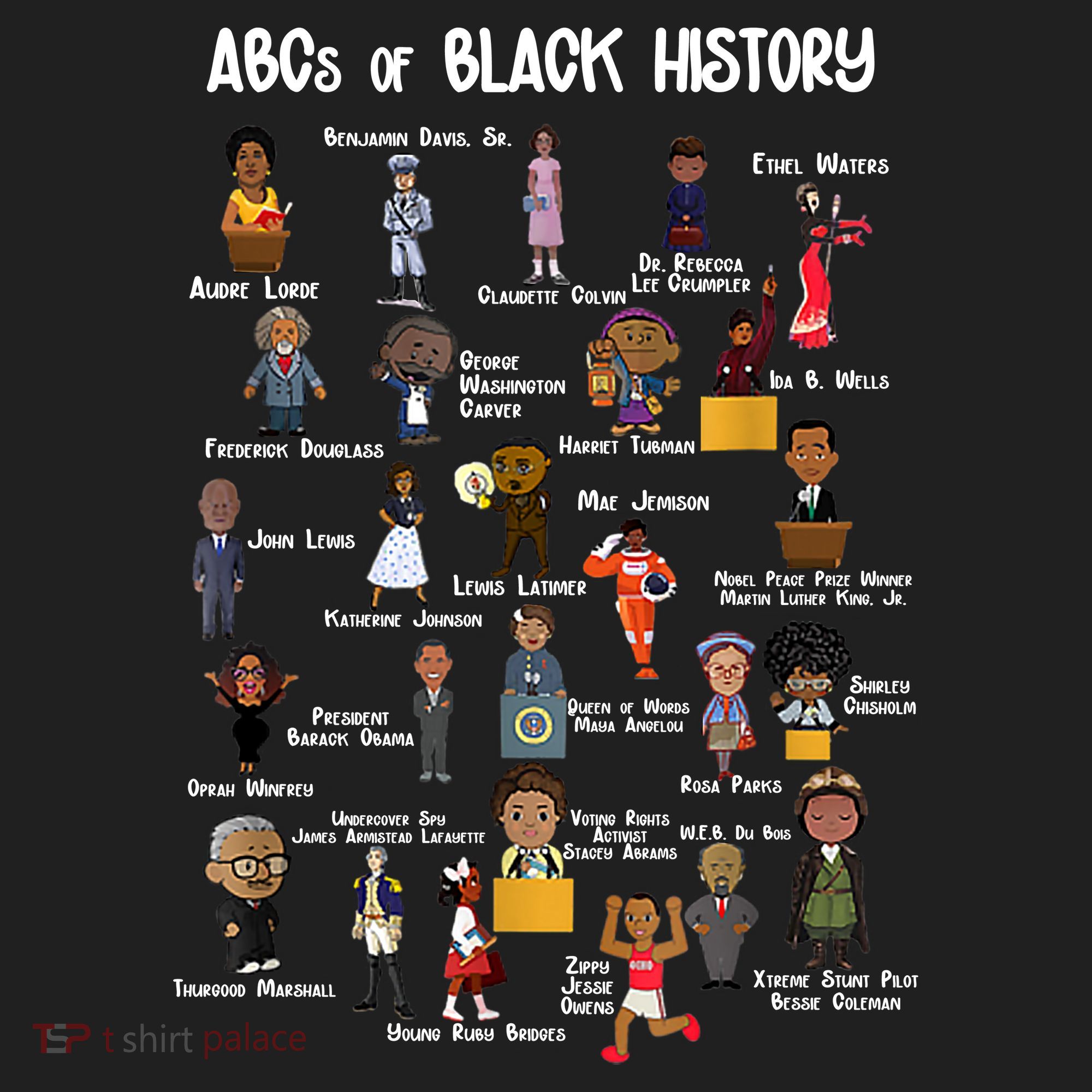 ABCs Of Black History Golf Towel
