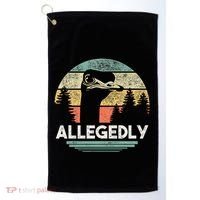 Allegedly Ostrich Bird Lover Golf Towel thumb 0