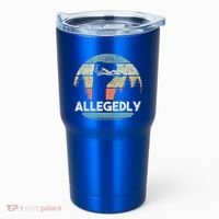 Allegedly Ostrich Bird Lover Tumbler thumb 0