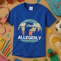 Allegedly Ostrich Bird Lover Kids T-Shirt thumb 3