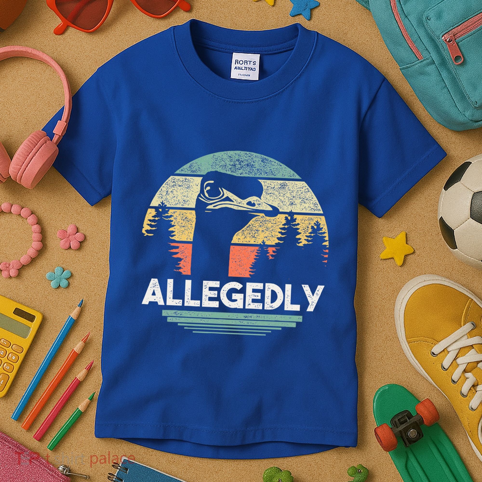 Allegedly Ostrich Bird Lover Kids T-Shirt